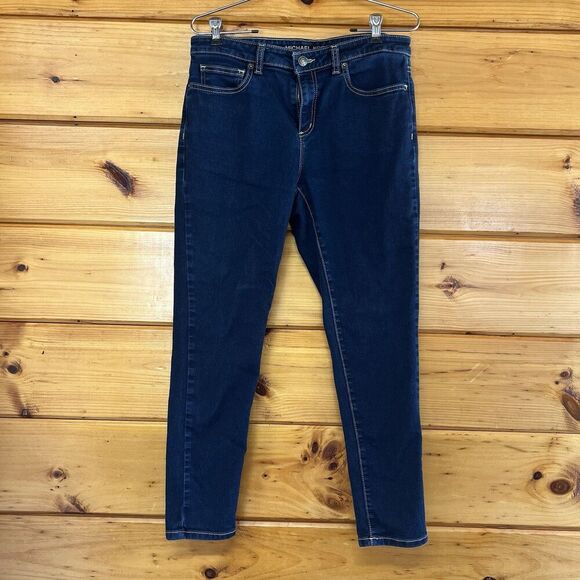 Michael Kors Jeans Women's Size 8 Blue Dark Wash Skinny - Picture 1 of 5
